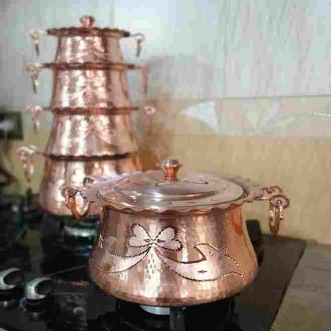 تصویر 2 از قابلمه مسی یزد مناسب پخت انواع غذاهای ایرانی
